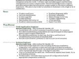 Application Engineer Resume Field Application Engineer Resume Sample Livecareer