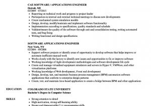 Application Engineer Resume software Applications Engineer Resume Samples Velvet Jobs