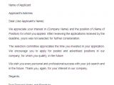 Application Rejection Email Template 27 Rejection Letters Template Hr Templates Free