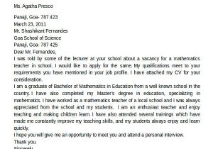 Applying for A Teaching Job Cover Letter 16 Job Application Letter for Teacher Templates Pdf