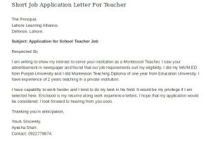 Applying for A Teaching Job Cover Letter 16 Job Application Letter for Teacher Templates Pdf