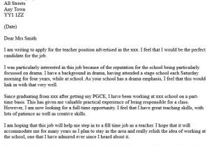 Applying for A Teaching Job Cover Letter Letter Of Application formal Letter Of Application for A