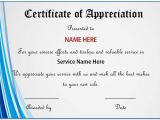 Appreciation Certificate Template for Employee 20 Free Certificates Of Appreciation for Employees