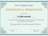 Appreciation Certificate Template for Employee Company Employee Appreciation Certificate Design Template