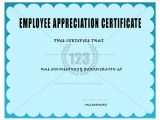 Appreciation Certificate Template for Employee Great Employee Appreciation Certificate Example with Teal