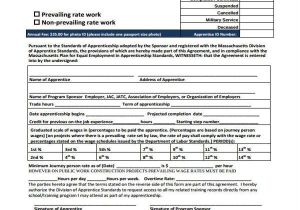 Apprentice Contract Of Employment Template How to Make An Apprenticeship Contract Agreement Free