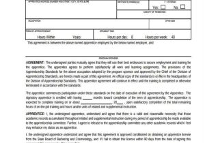 Apprentice Contract Of Employment Template Sample Contract Registration form Free Documents In Word