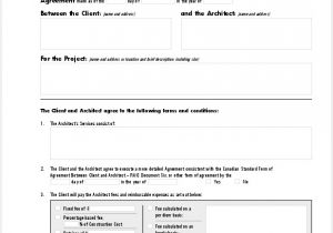Architect Contract Template Contracts Ontario association Of Architects