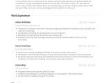 Architecture Student Resume Examples Architectural Intern Resume Samples Templates Visualcv