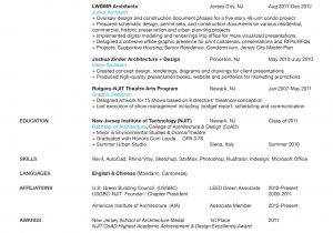 Architecture Student Resume Examples Intern 101 How to Make An Awesome Resume Blogs Archinect
