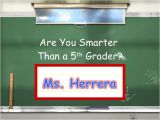 Are You Smarter Than A 5th Grader Powerpoint Template are You Smarter then A 5th Grader