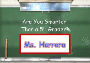 Are You Smarter Than A 5th Grader Powerpoint Template are You Smarter then A 5th Grader