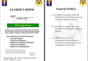 Army Continuity Book Template Army Continuity Book Template Warning order Templates Free