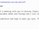 Arrange Meeting Email Template Meeting Request Email and Letter Sample
