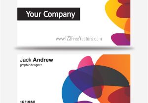 Art Business Cards Templates Free Free Colorful Business Card Templates by 123freevectors On