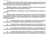 Artists Contract Template 6 Artist Management Contract Templates Word Pdf