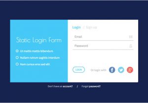 Asp Net Login Page Template Free Download Responsive Static Login form HTML5 Template Free Download
