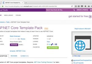 Asp.net Menu Templates asp Net Menu Templates asp Net Core Template Pack Visual