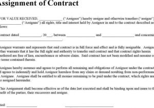 Assignment Of Construction Contract Template 724 Agreement Template Free Download