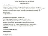 Assistant Front Office Manager Resume Sample Free Manager Resume Templates 40 Free Word Pdf