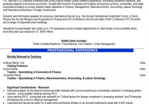 Assistant Professor Sample Resume assistant Professor Resume Sample Template