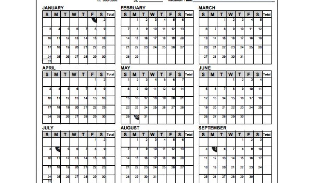 Attendance Calendar Template 10 Attendance Calendar Templates Sample 