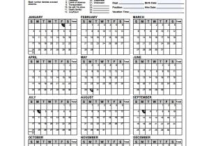 Attendance Calendar Template 10 attendance Calendar Templates Sample Templates