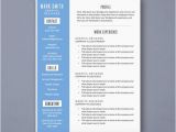 Attractive Resume format Word attractive Word Resume Template with Blue Sidebar Design