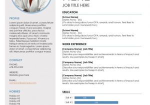 Attractive Resume format Word File Template Free Cv Resume Template Download Modern Resume
