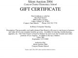 Auction Certificate Templates Free Best Photos Of Auction Gift Certificate Template Silent