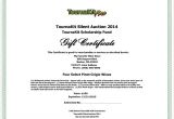 Auction Certificate Templates Free Charity Voucher Templates Company Documents