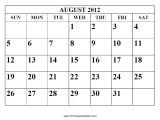 August 2012 Calendar Template July 2012 Calendar Printable Calendar Template 2018