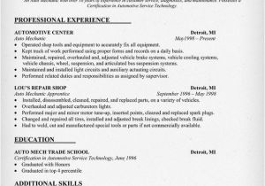 Auto Mechanic Resume Template Search Results for Printable Auto Mechanic Resumes