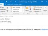 Auto Reply Email Template No Longer with Company How to Manage Auto Replies for Retired or Dismissed Employees