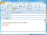 Auto Reply Email Template Outlook 2010 Auto Reply to Emails
