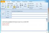 Automatic Email Response Template Outlook 2010 Auto Reply to Emails
