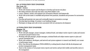 Automation Test Engineer Resume Automation Test Engineer Resume Samples Velvet Jobs