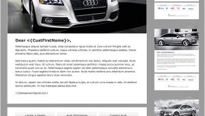 Automotive Email Templates Audi Branded Automotive Dealership Email Newsletter On Behance