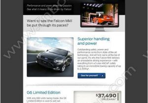 Automotive Email Templates Email Design Falcons and ford On Pinterest