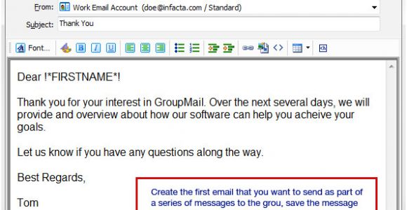 Autoresponder Email Template Automatic Email Drip Marketing Campaigns with Groupmail