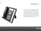 Avaya Phone Template Avaya 1616 Ip Telephone Product Overview