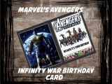 Avengers Happy Birthday Card Template Marvel S Avengers Infinity War Birthday Card Pdf Digital