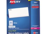 Avery 1 2 X 1 3 4 Label Template Avery 5967 1 2 Quot X 1 3 4 Quot White Return Address Labels