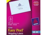 Avery 1 2 X 1 3 4 Label Template Avery Clear Easy Peel Shipping Labels for Inkjet Printers