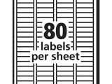 Avery 1 2 X 1 3 4 Label Template Avery Mailing Address Labels Inkjet Printers 2 000