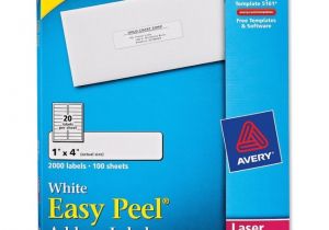 Avery 1 X 4 Label Template Printer