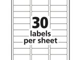 Avery 10 Labels Per Sheet Template Ave18660 Avery Clear Easy Peel Address Labels Zuma