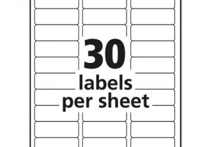 Avery 10 Labels Per Sheet Template Ave18660 Avery Clear Easy Peel Address Labels Zuma