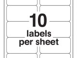 Avery 10 Labels Per Sheet Template Avery 10 Labels Per Sheet Template Ondy Spreadsheet