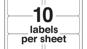 Avery 10 Labels Per Sheet Template Avery 10 Labels Per Sheet Template Ondy Spreadsheet
